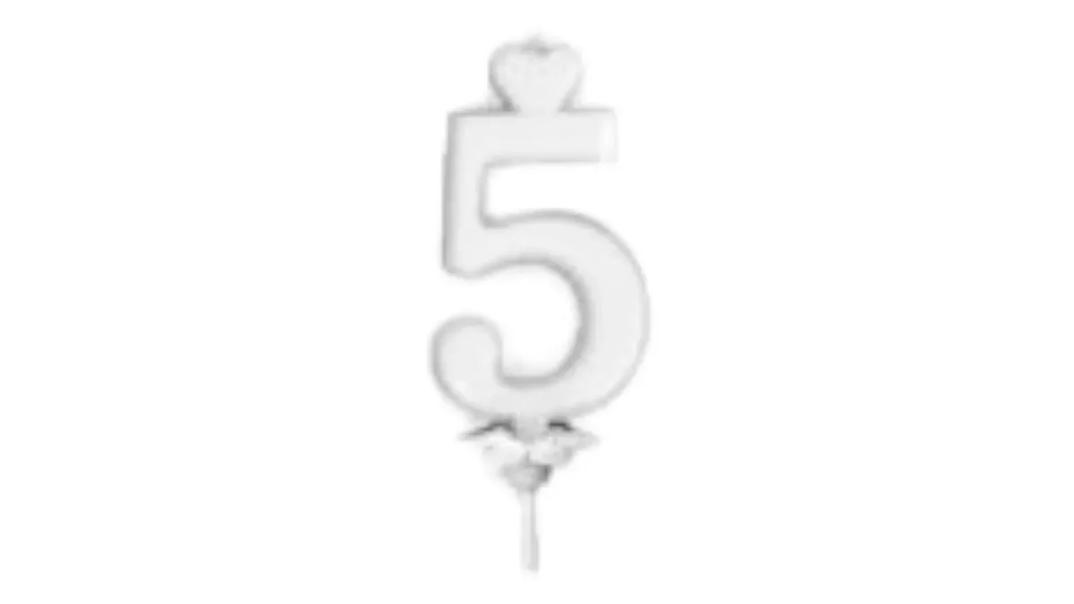 5-ös számgyertya