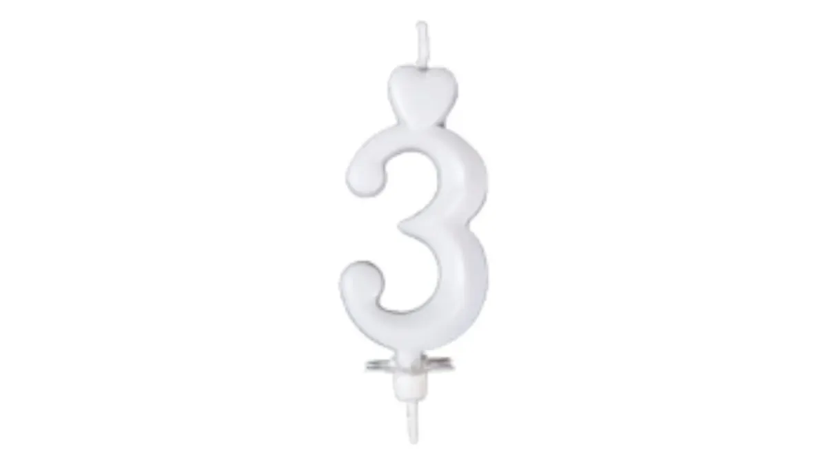3-as számgyertya