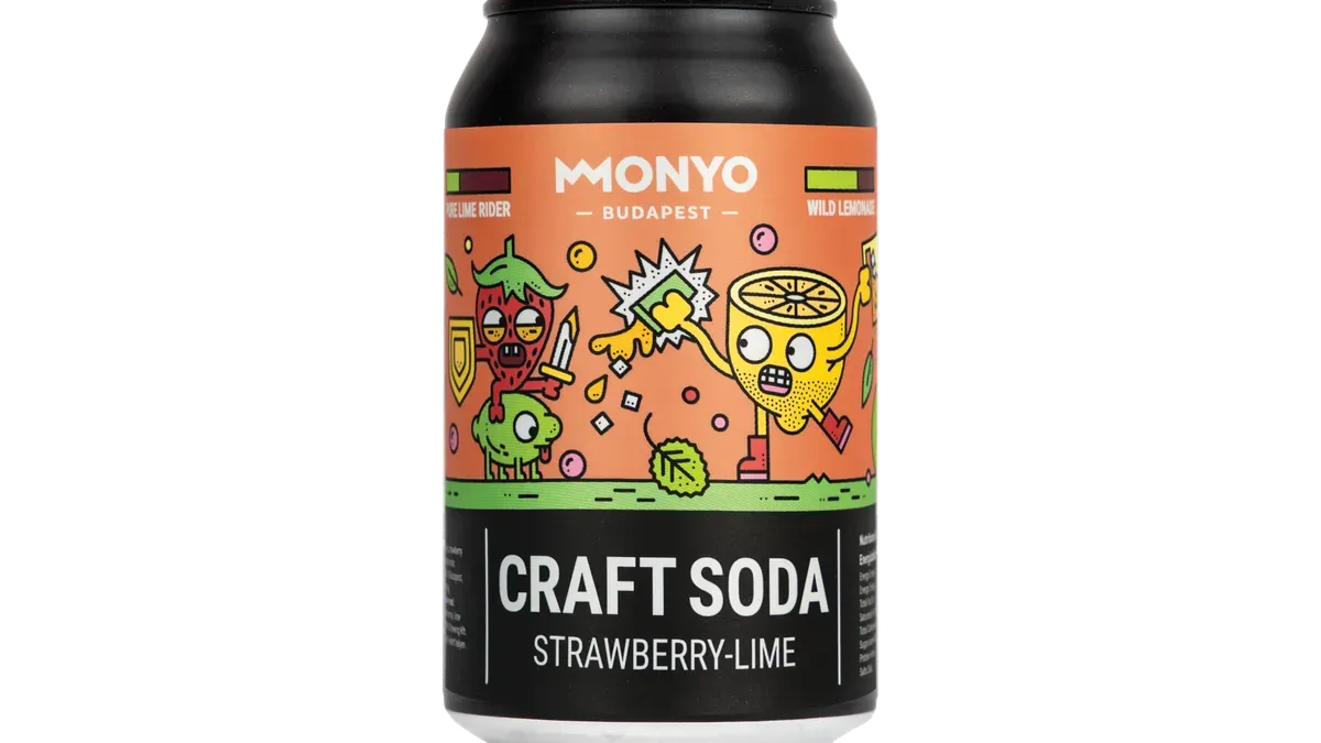 Monyo limonádé 330 ml - Eper-Lime