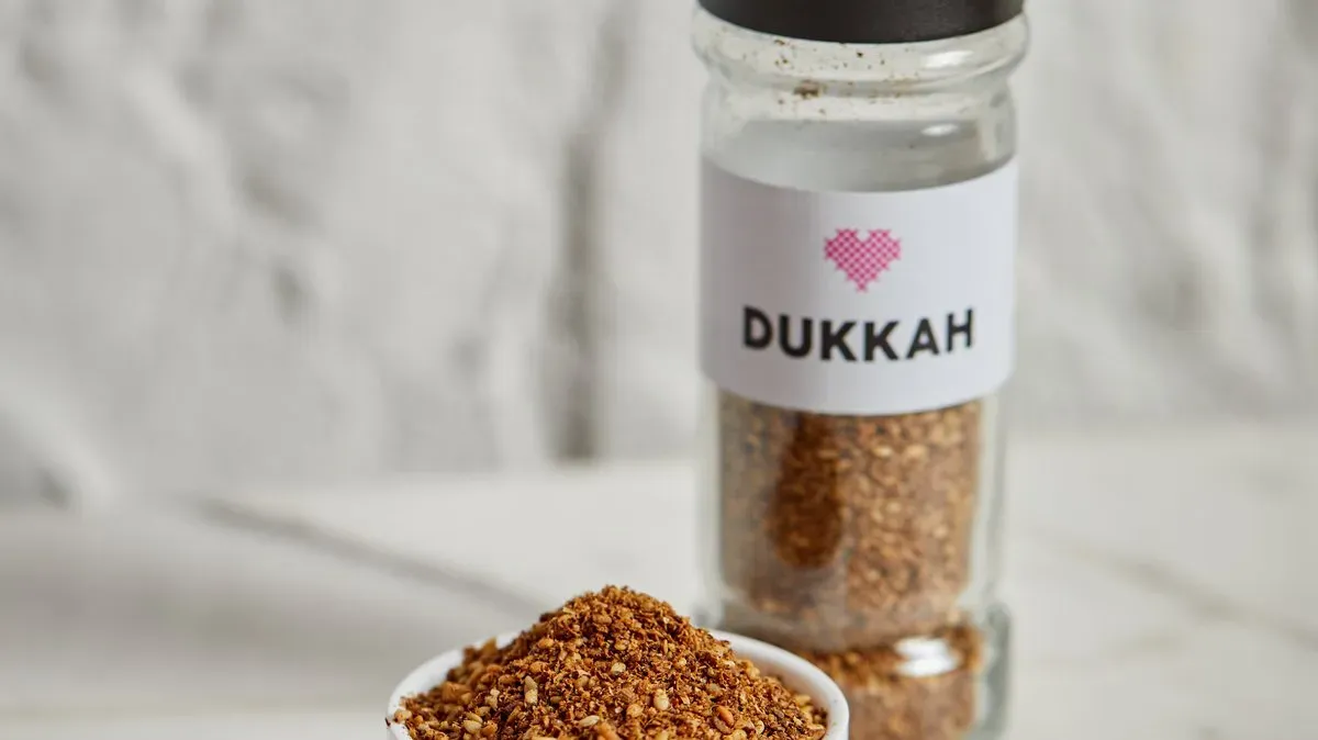 Dukkah fűszerkeverék üveges