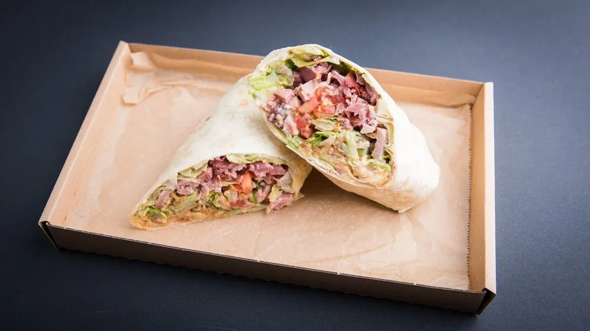 BBQ csülkös wrap