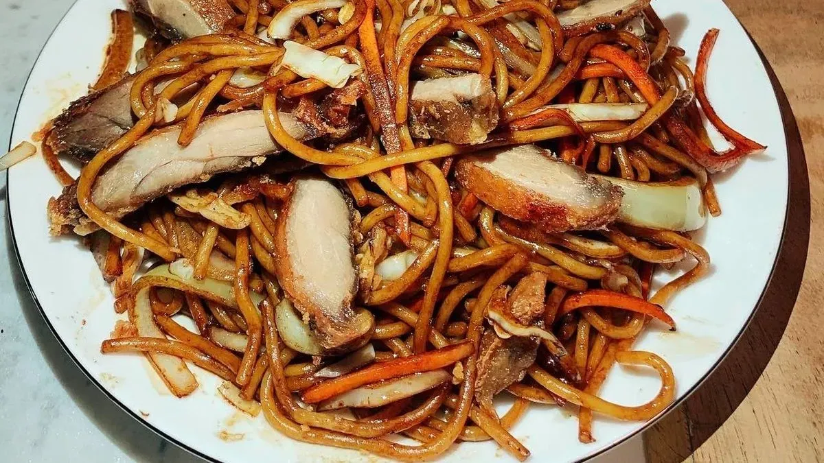 Thai tészta kacsával