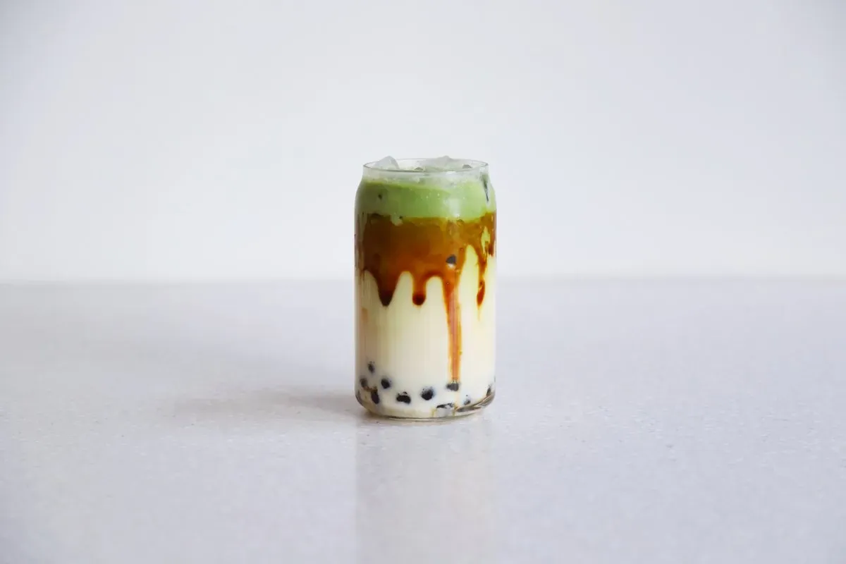 Brown sugar matcha tea