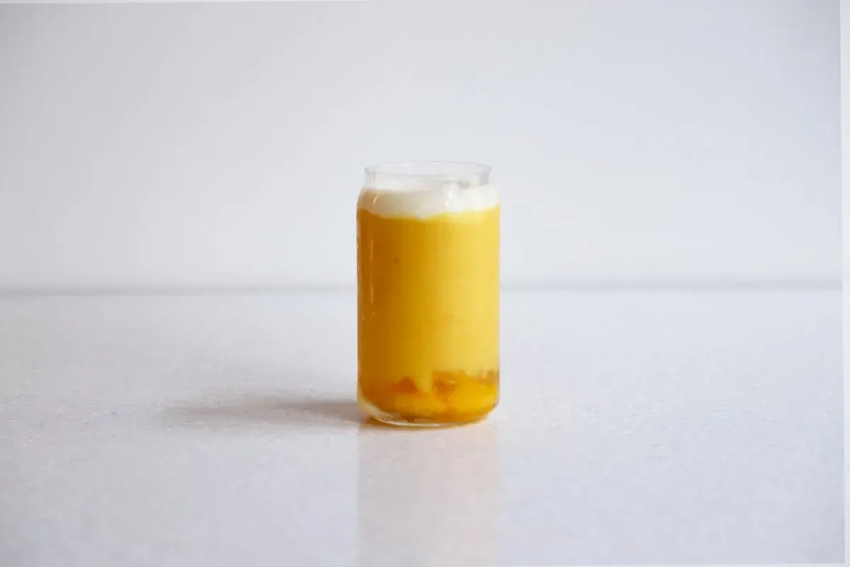 Cheese mango frappe