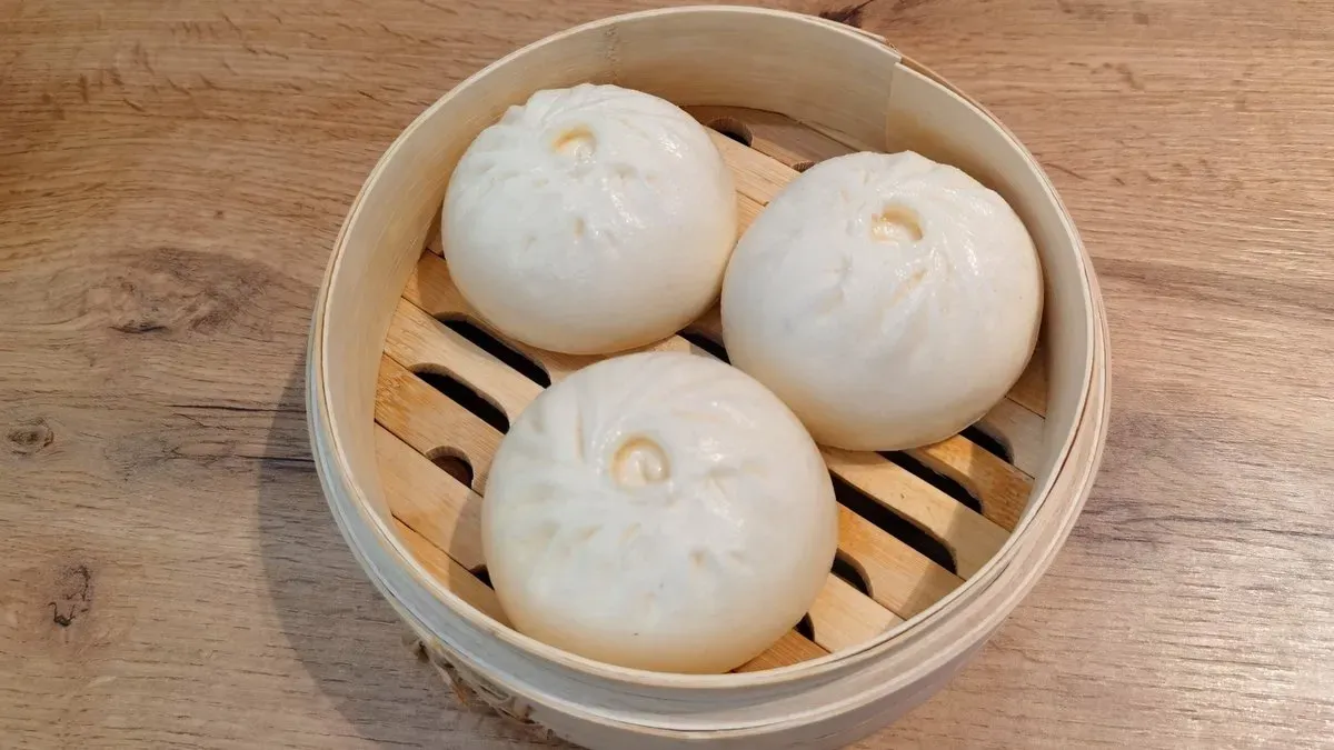 Nagy sertés steam bao ( 3db)