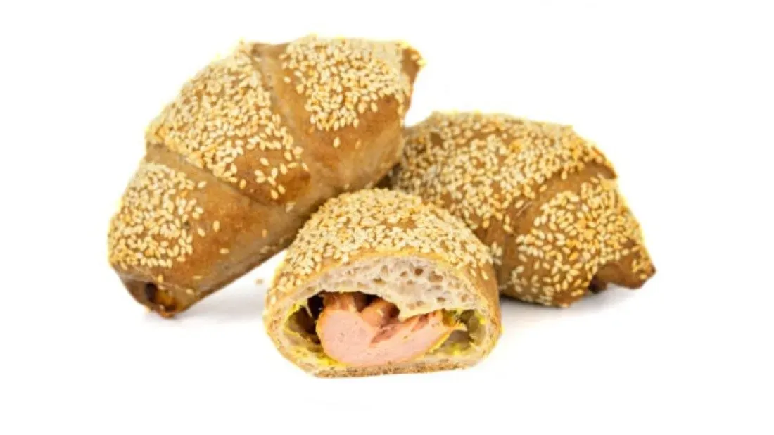 Gluténmentes mustáros virslis croissant 95g