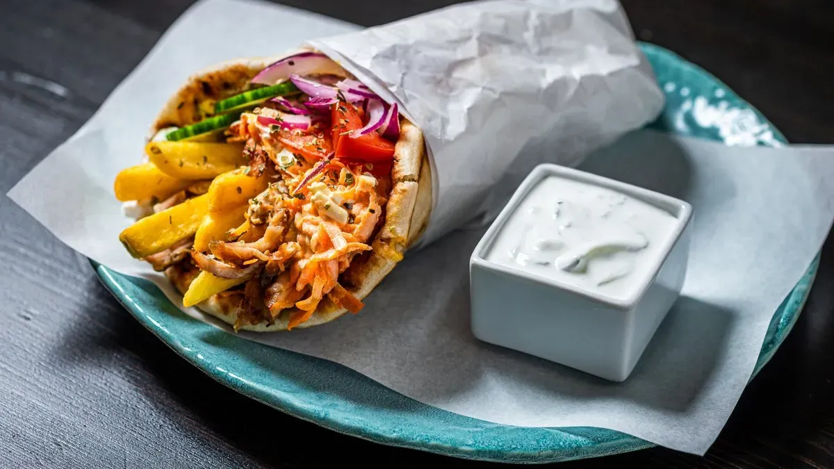 Görög gyros vega pita
