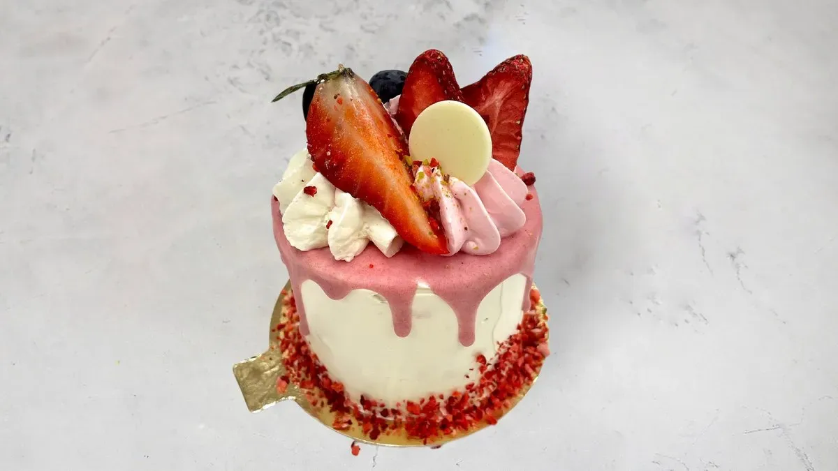 Epres - joghurt mini torta (cukor és gluténmentes)