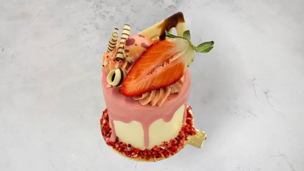 Eper - vanília mini torta