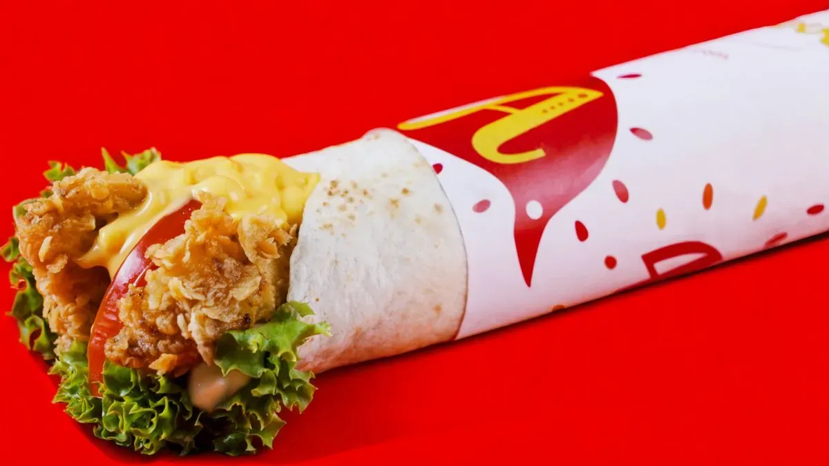 Wrap szendvics - large chicken menu