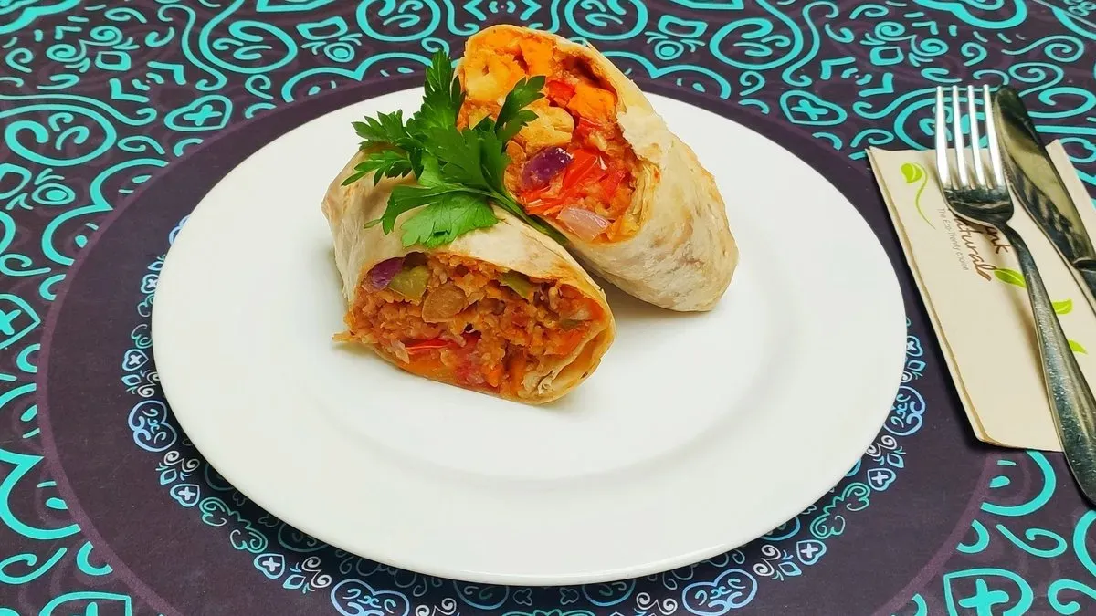Óriás burrito - édesburgonyás