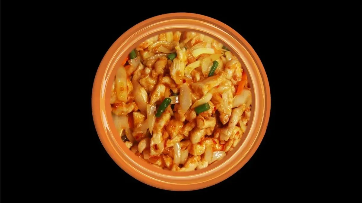 Chilis csirkehús (nagy adag)