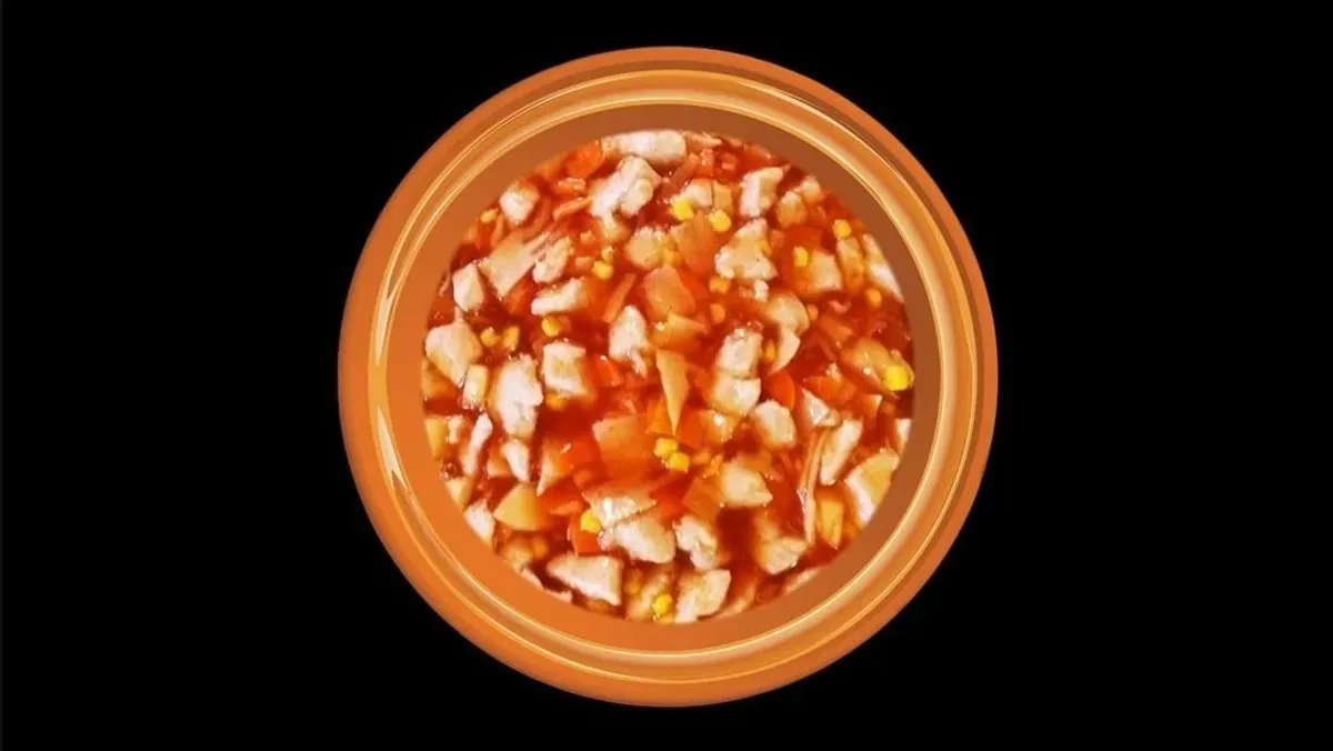Ananászos csirkehús  (kis adag)