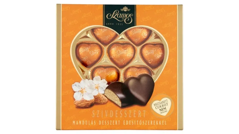 Szívdesszert édesítővel díszdoboz 130g
