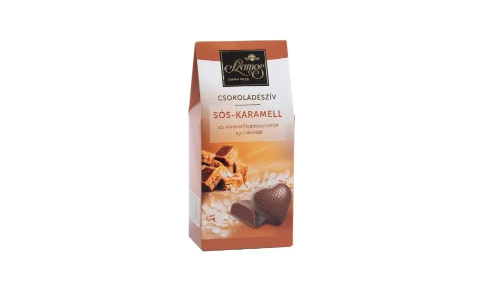 Sós- karamell csokoládészív 110g