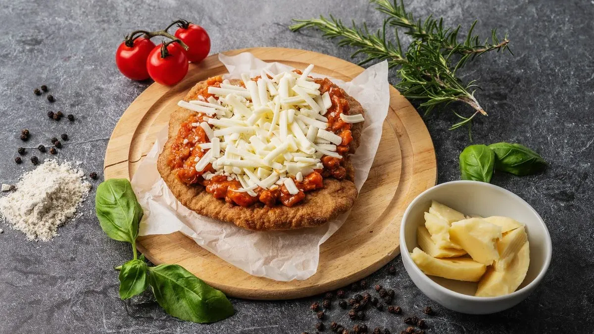 Bolognais lángos - Vegán
