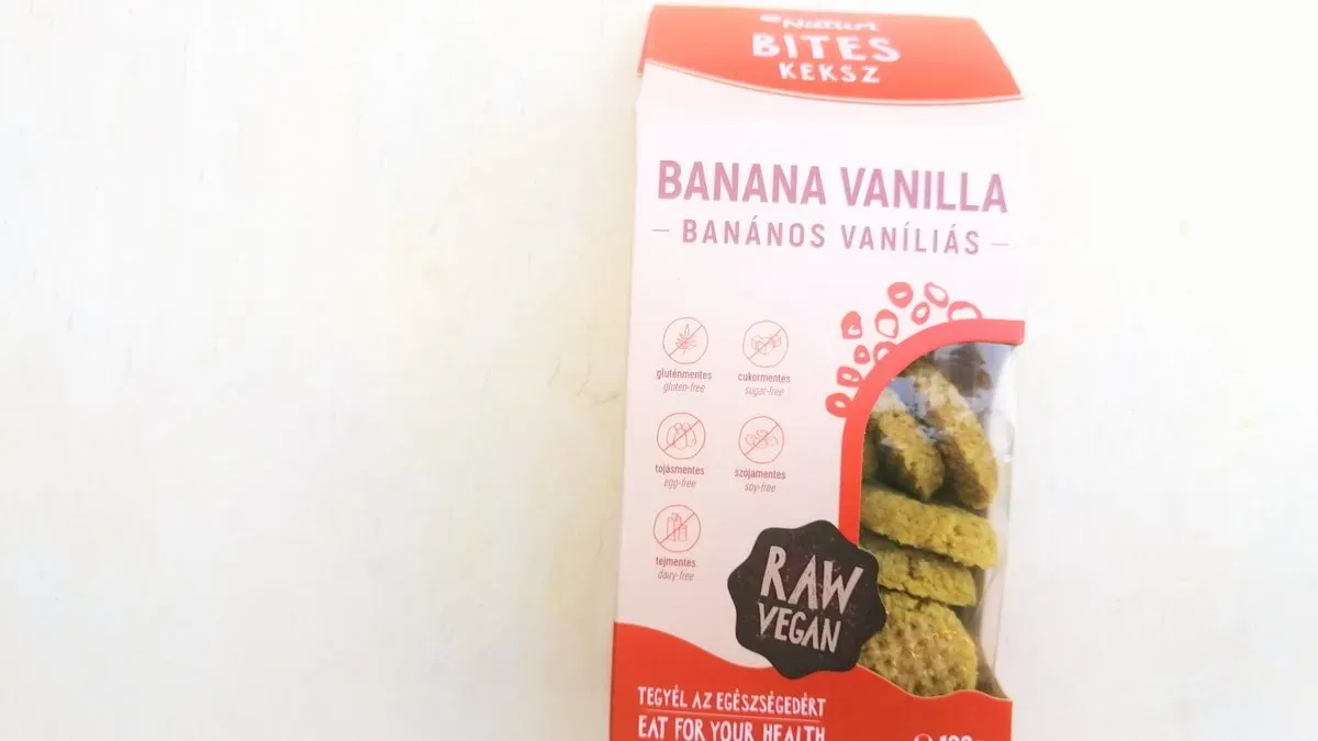 BANÁNOS VANÍLIÁS KEKSZ (80g)