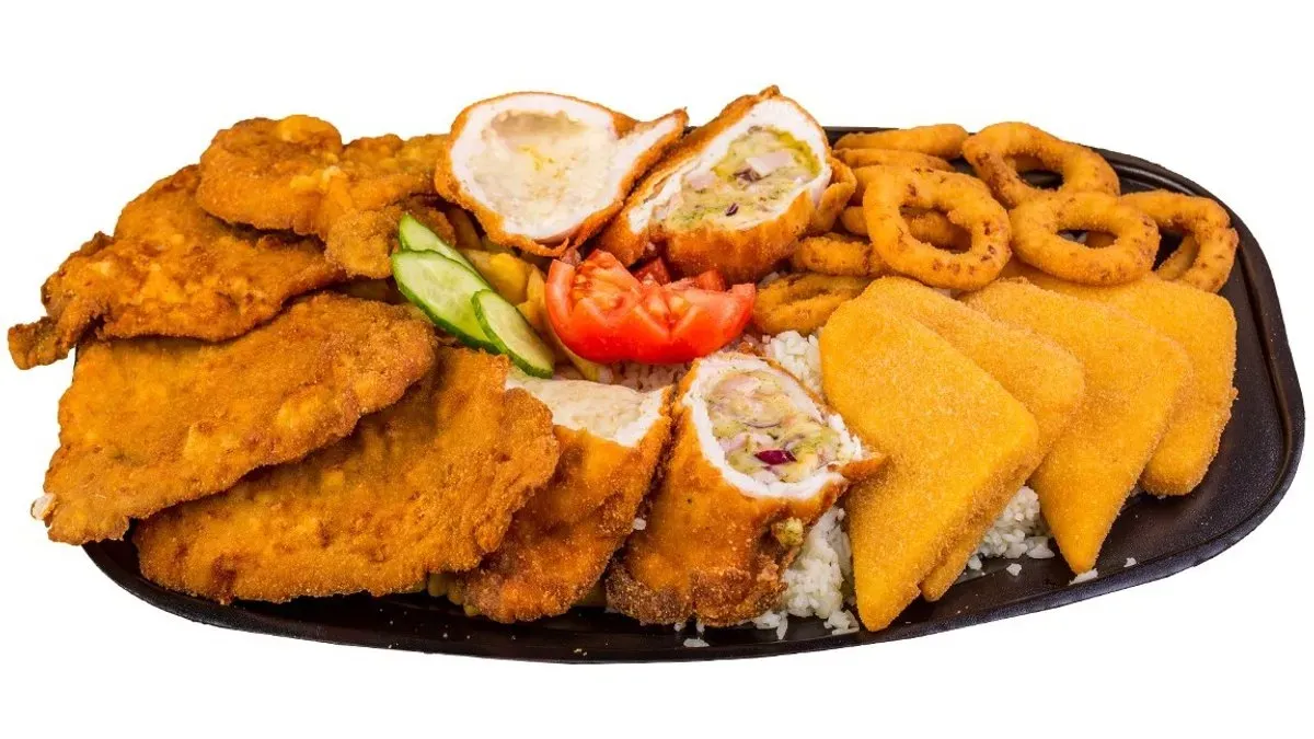 4 SZEMÉLYES BUNDÁS "BOX" vegyes körettel,tartármártással