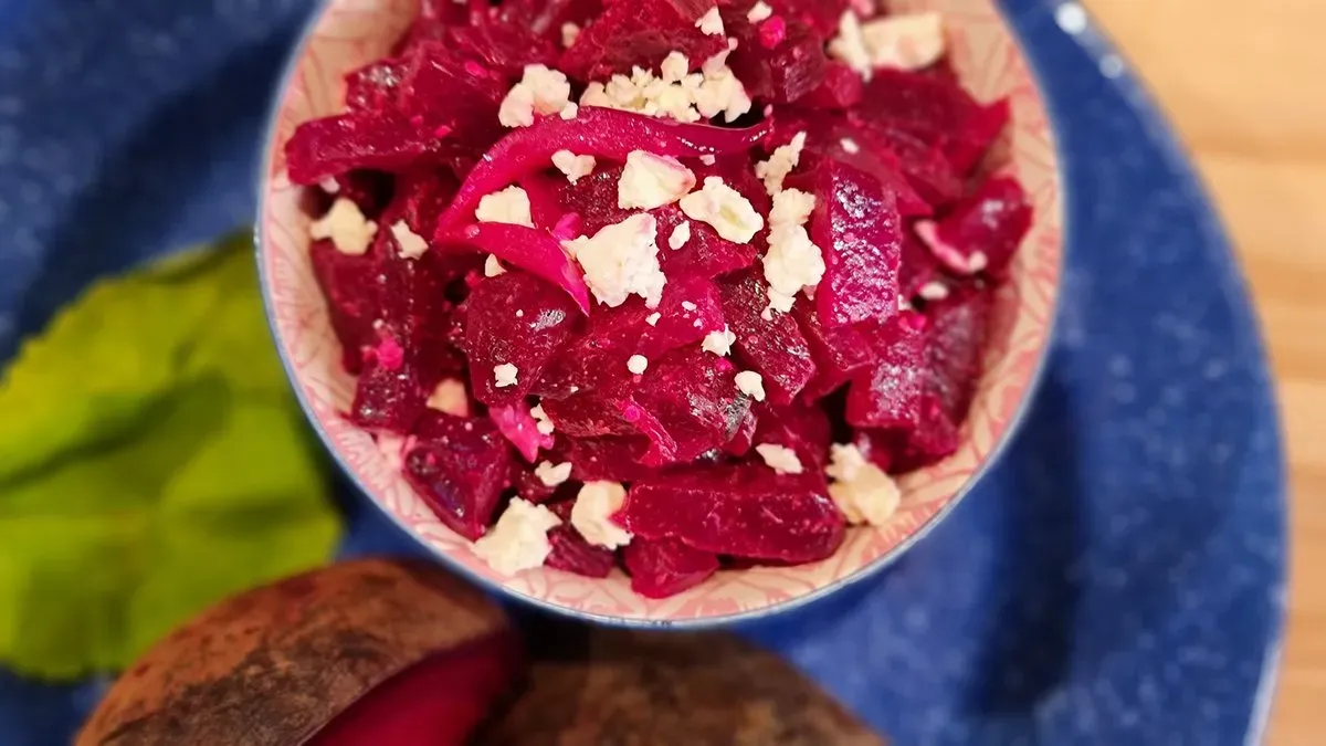 Sült céklasaláta feta sajttal