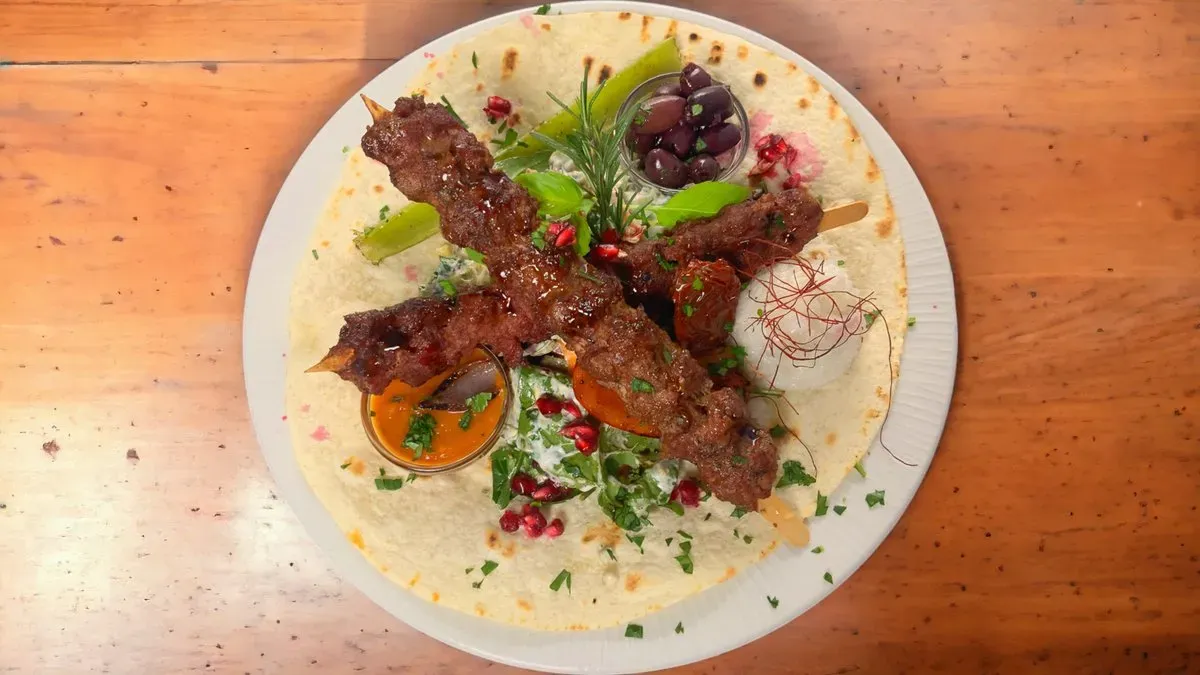 Bárány-Borjú kebab nyárs