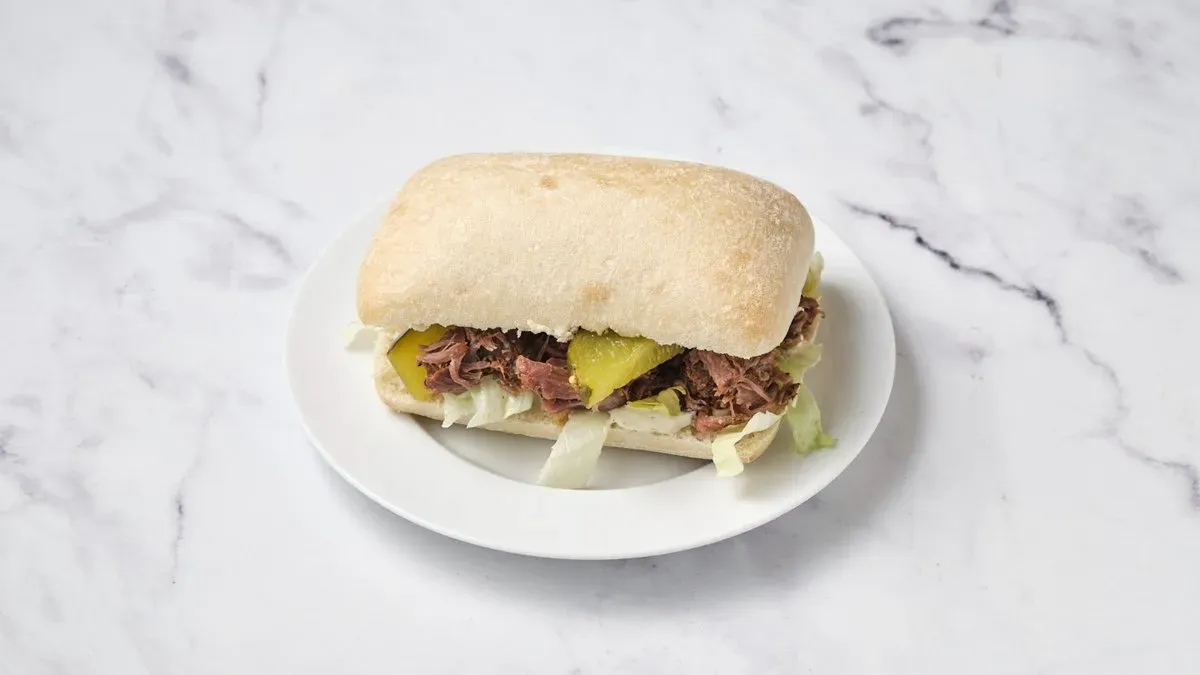 Tépett húsos ciabatta
