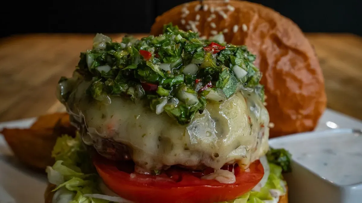 Chimichurri burger