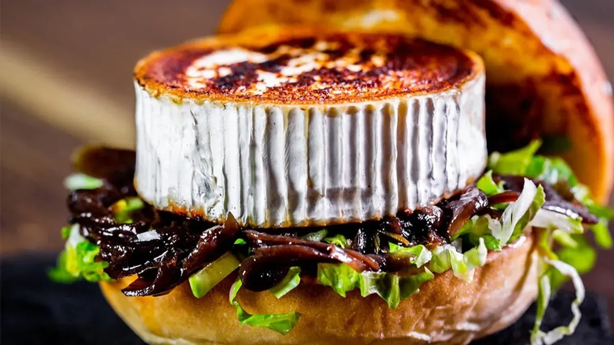 Kecskesajt burger