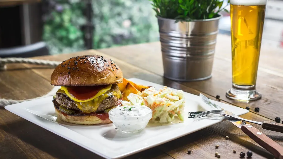The American burger