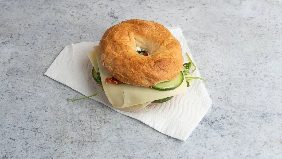 Cream cheese bagel
