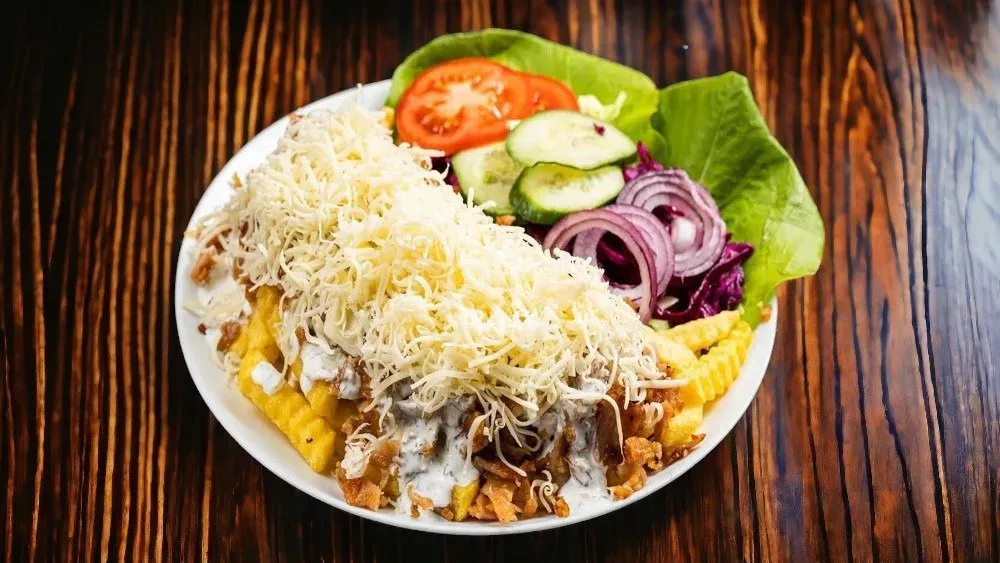 Kis sajtos gyros tál