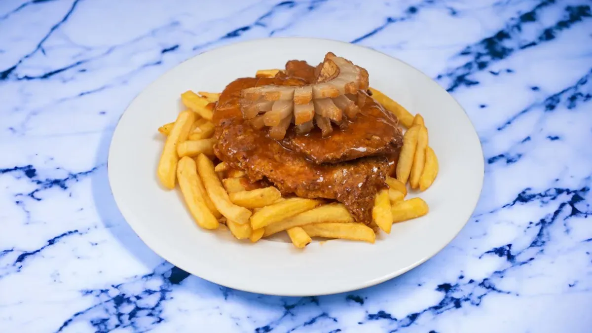 Cigánypecsenye steak burgonyával