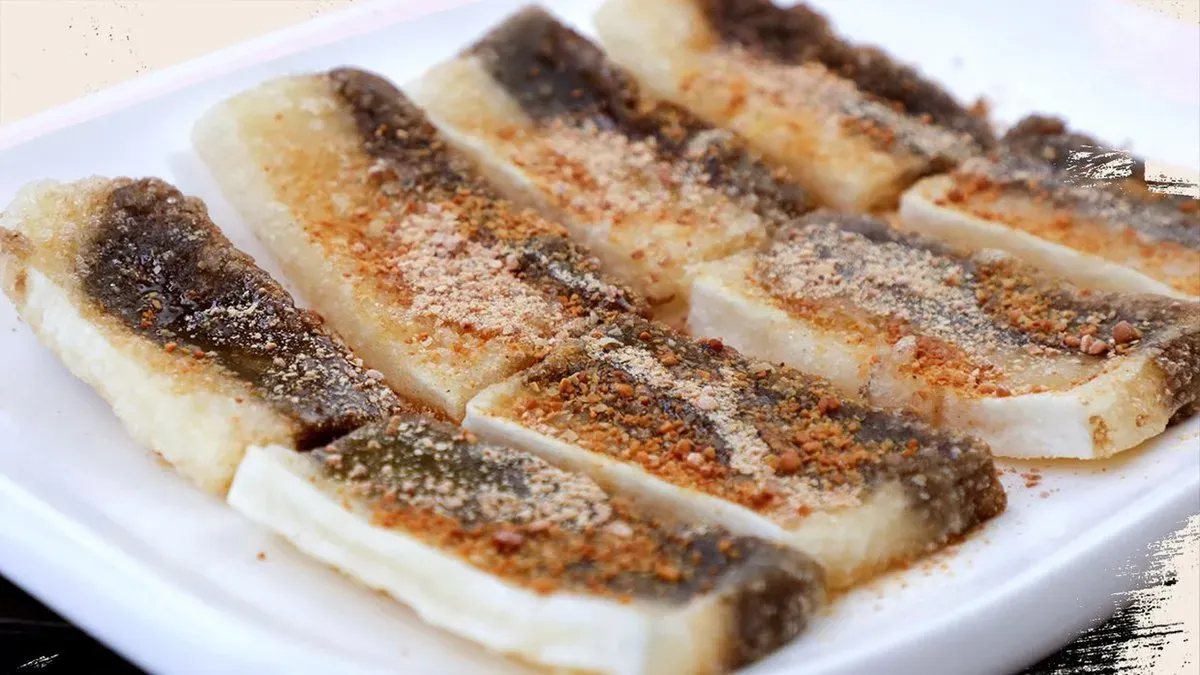802.Kétszínű rizstorta mézzel/Two colored rice cake with honey
