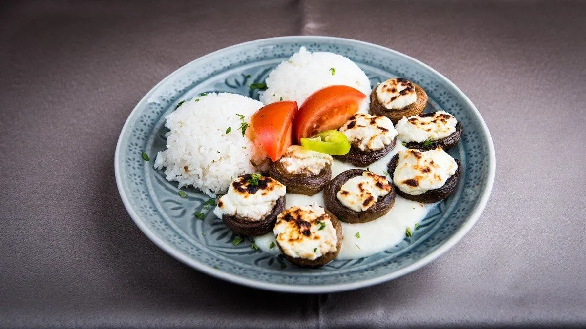 Juhtúros grillezett gombafejek