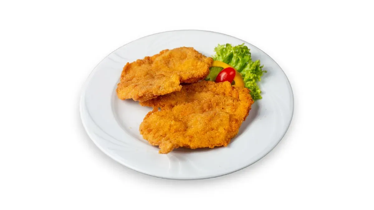 RÁNTOTT CSIRKEMELL, PARMEZÁNOS MORZSA