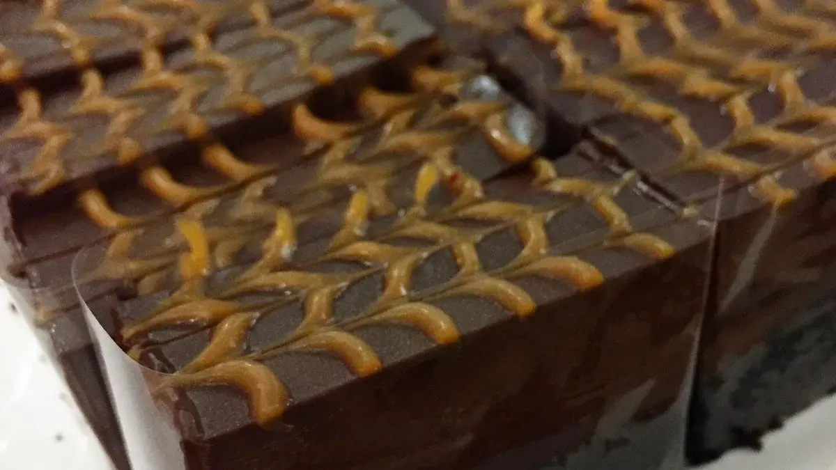 Karamellás brownie