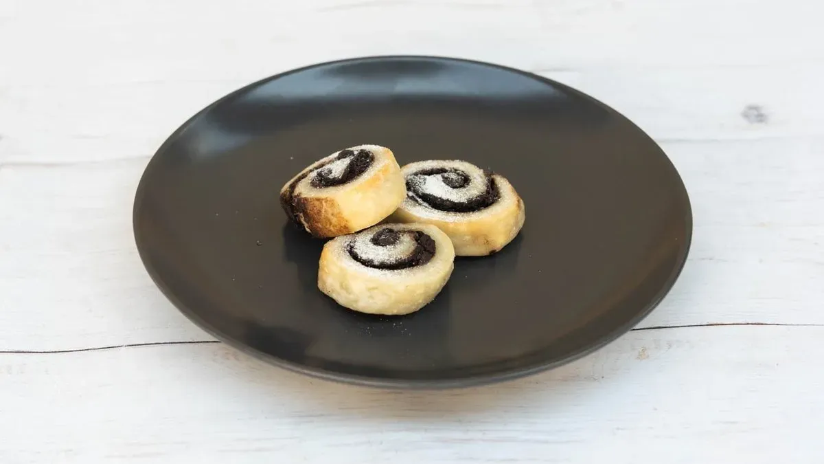Vegán mini kakaós csiga édesítőszerrel 10 dkg