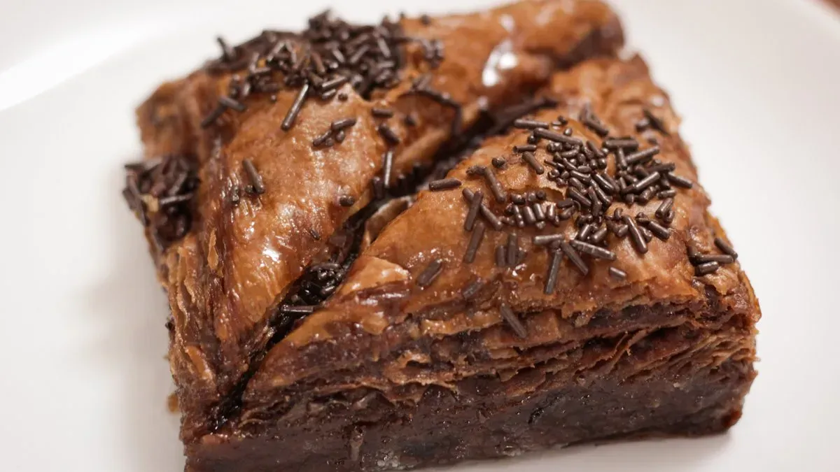 Csokis baklava