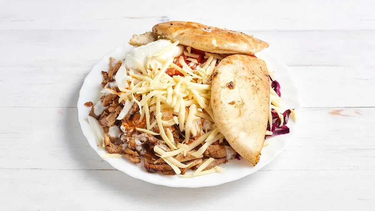Kis gyros tál sajttal