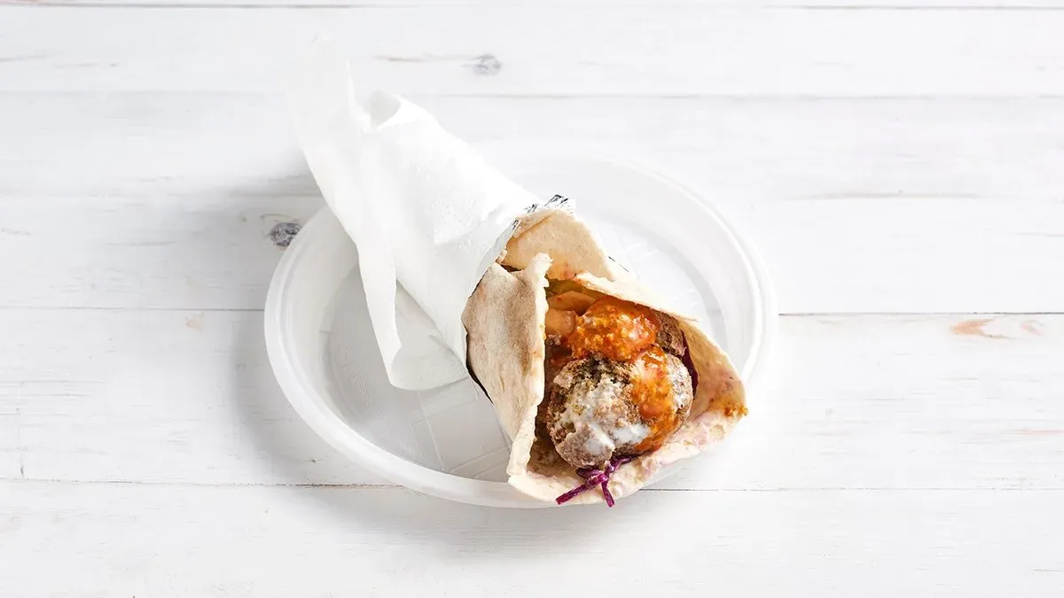 Falafel tortillában