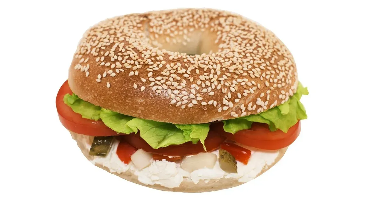 Veggie laktózmentes bagel