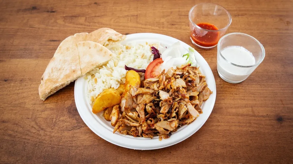Gyros nagy tál