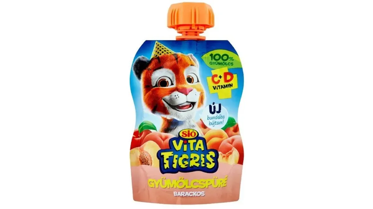Sió Vitatigris gyümölcspüré, barackos