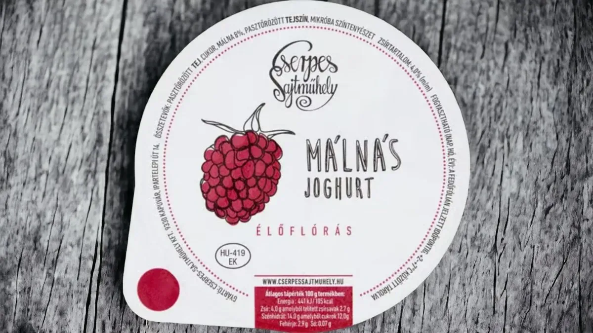Málnás élőflórás joghurt