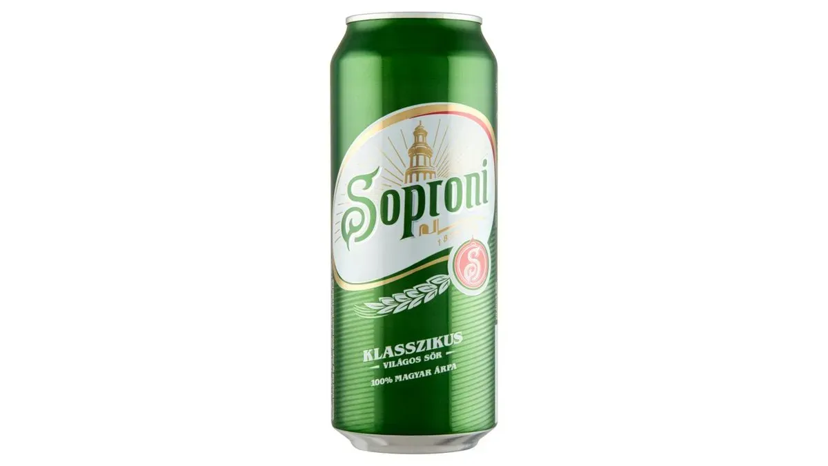 SOPRONI VILÁGOS DOBOZOS SÖR 0,5L