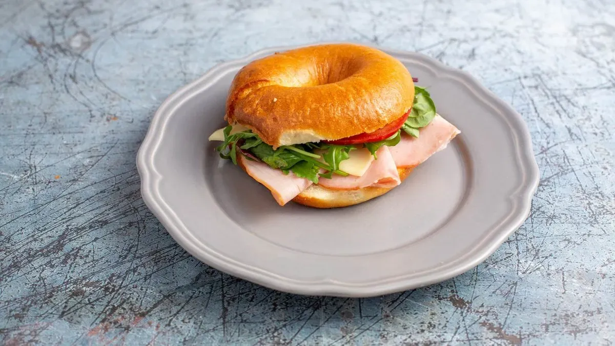 Sonkás sajtos bagel