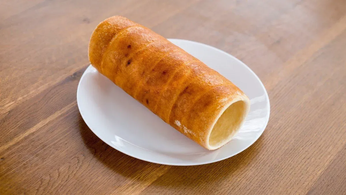 GM és TM alapanyagból készült vaníliás kürtőskalács