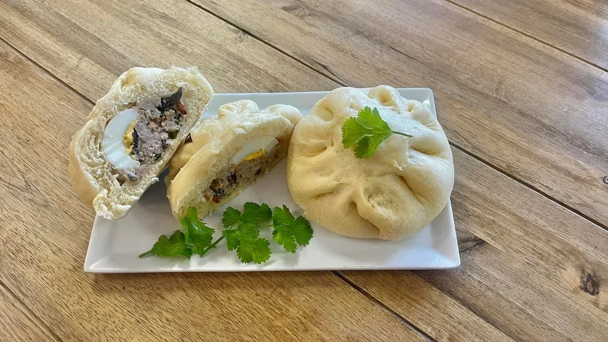 Banh bao- vietnami párolt zsemle (1 db ).