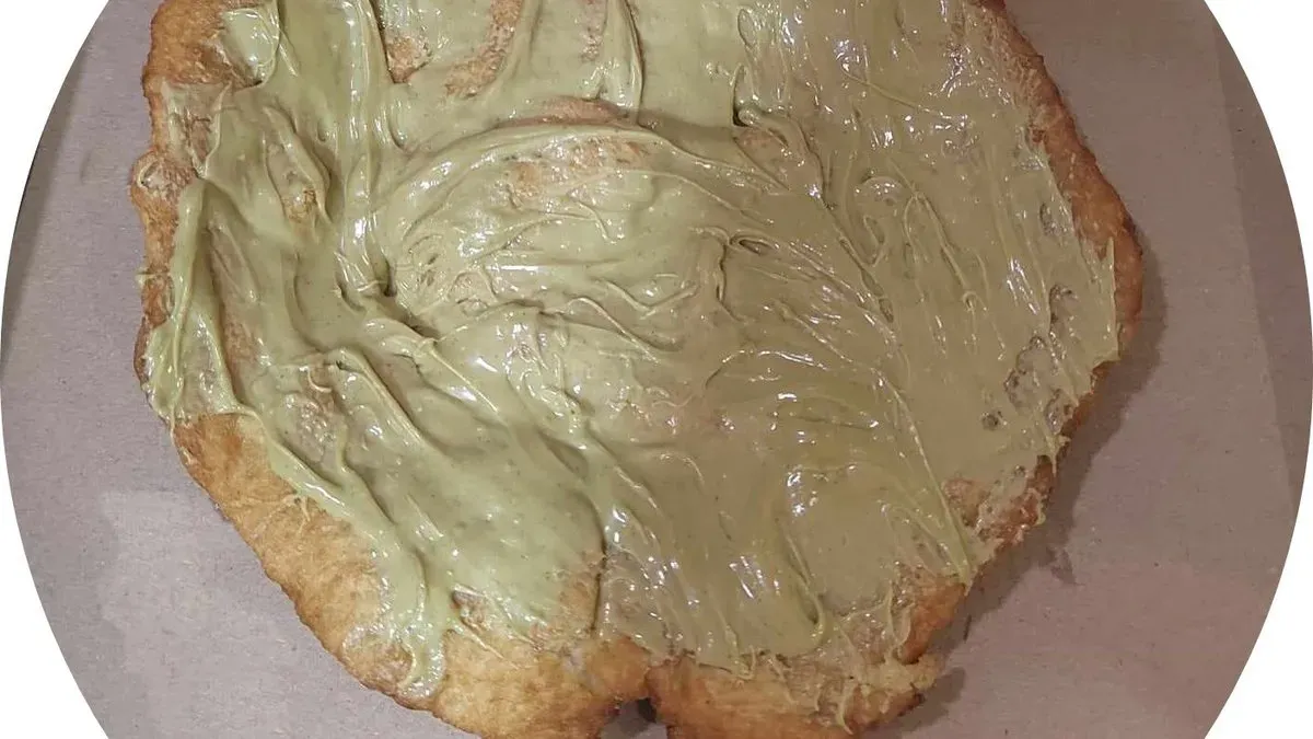 pisztácia krémes lángos