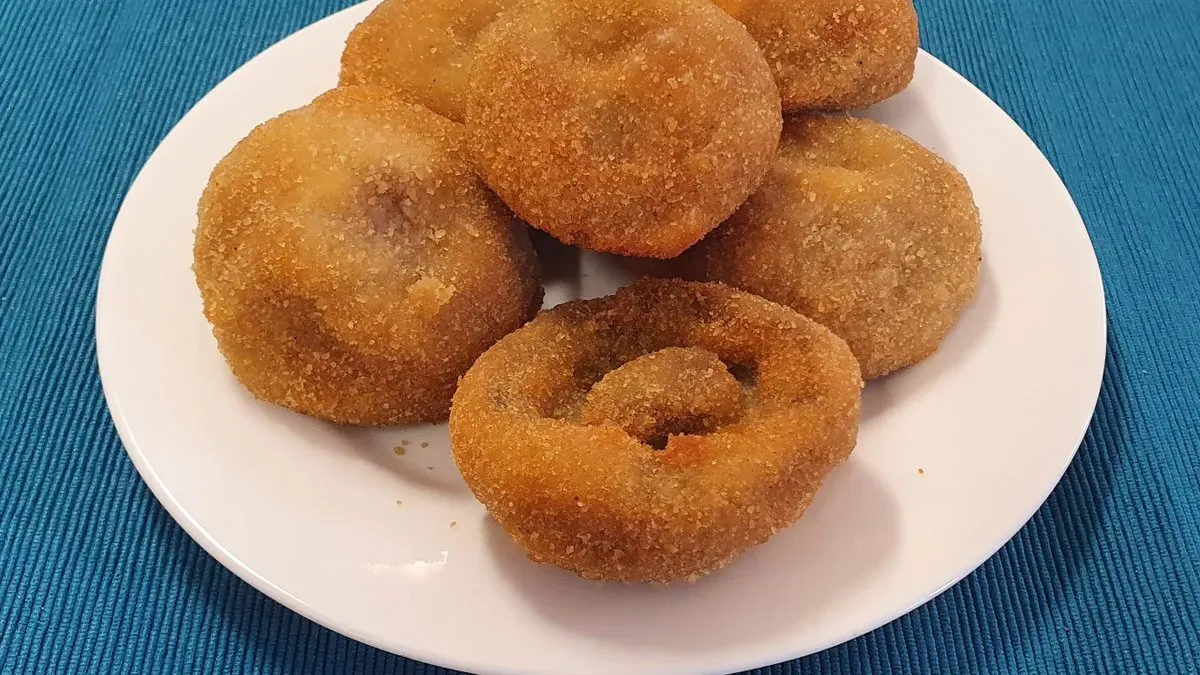 Rántott gombafejek (nagy adag)