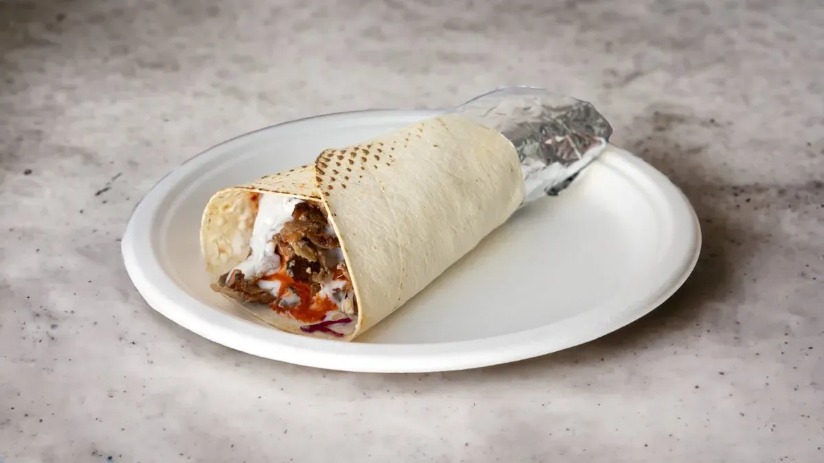 Gyros tortilla csak hússal